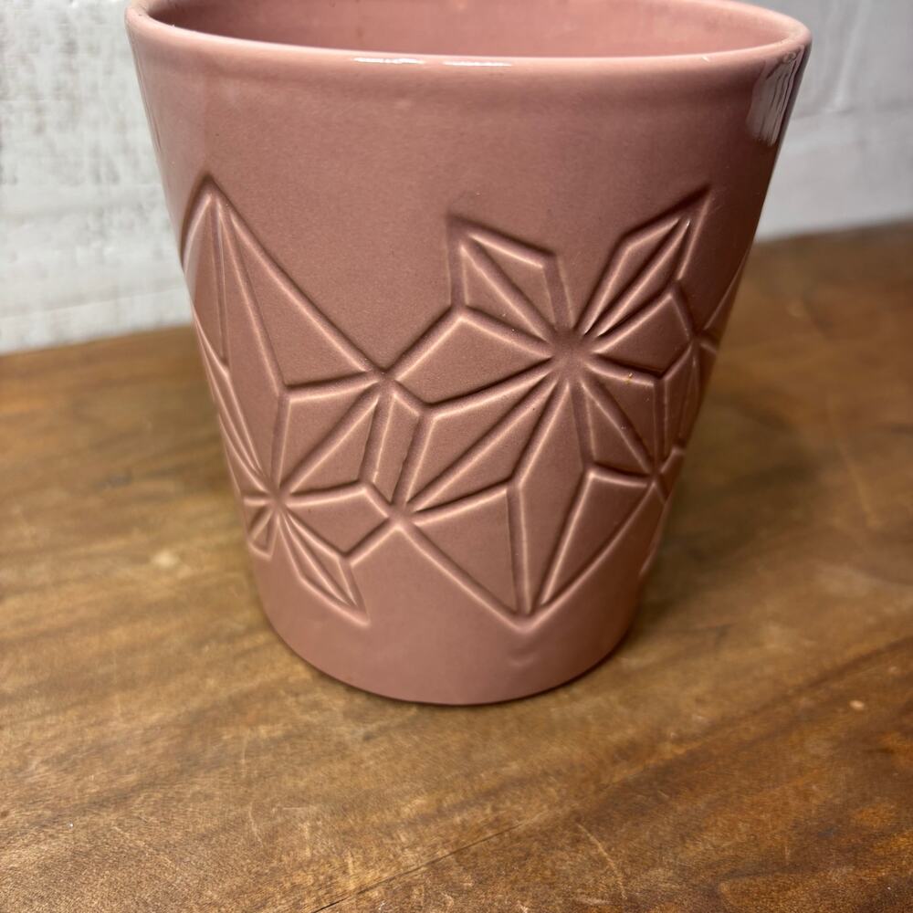 Pink Geometric Pot - Picture 3 of 3